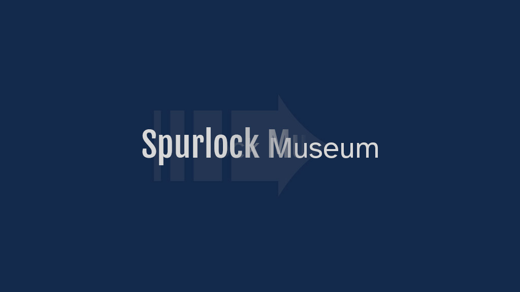 Spurlock Museum text morphing from the old typeface to the new