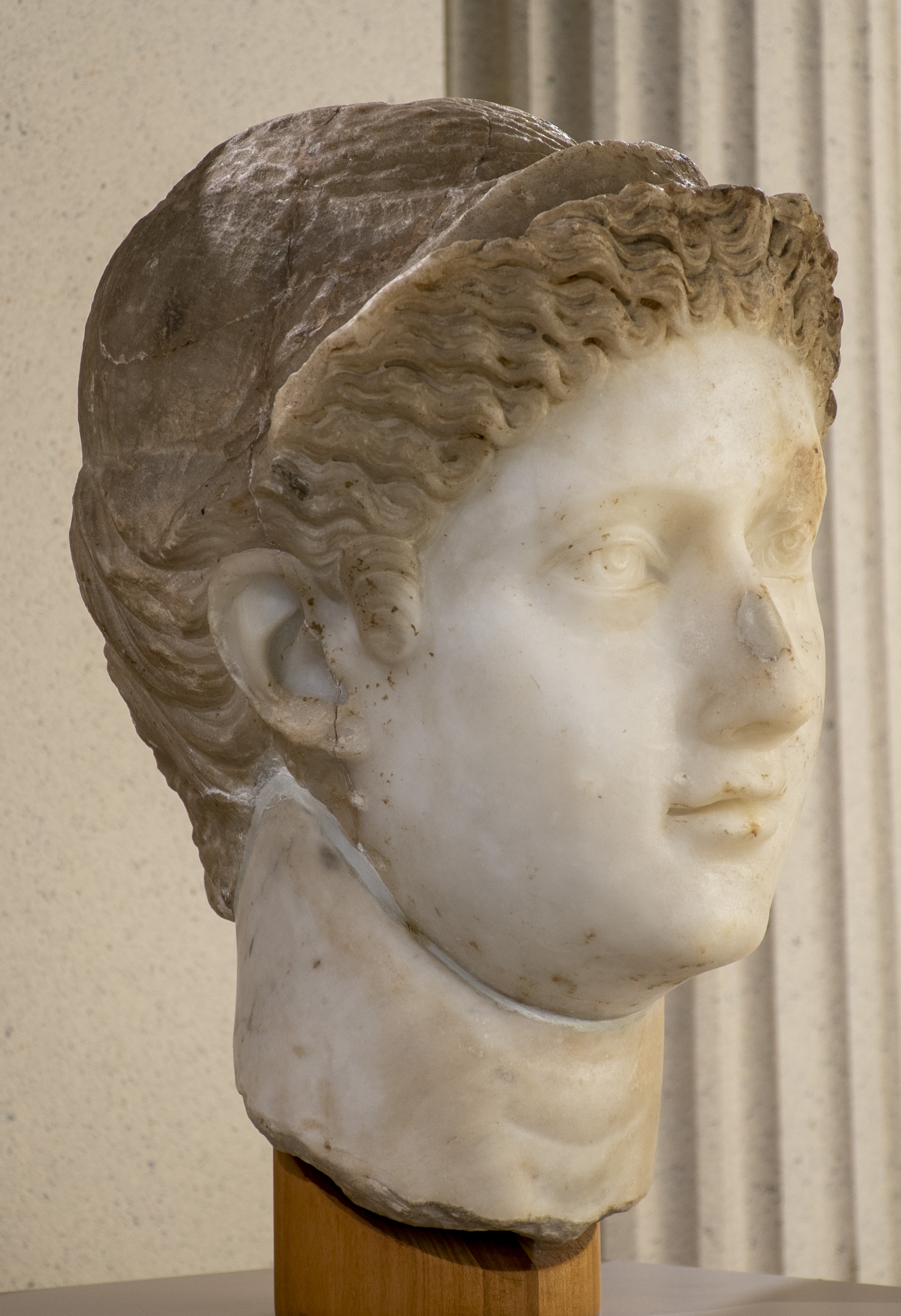 Roman Sculpture Bust: Marble Head of a Woman (Empress Fausta), Search the  Collection, Spurlock Museum, U of I