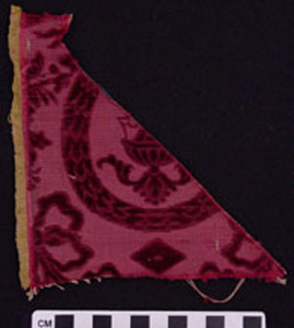 Thumbnail of Artifact Remnant: Textile Upholstery Sample,Velvet (1925.02.0147)