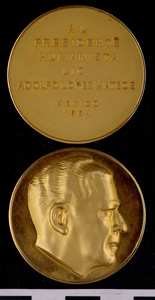 Thumbnail of Commemorative Medallion in Honor of President Adolfo Lopez Mateos of Mexico (1977.01.0031)