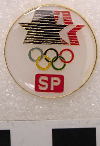 Thumbnail of Olympic Commemorative Pin:  Southern Pacific Railroad Los Angeles 1984 (1984.18.0014)