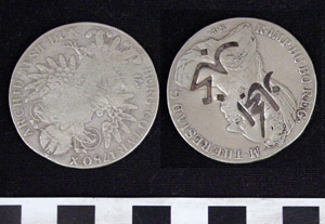 Thumbnail of Coin:  Hejaz/Nejd, Overstruck on Maria Theresa Taler (1971.15.3565)