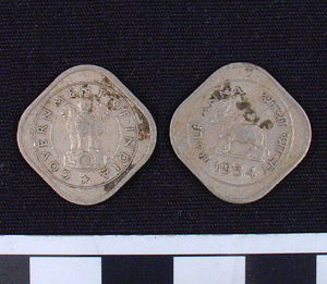 Thumbnail of Coin: Republic of India, 1/2 Anna (1984.16.0161)