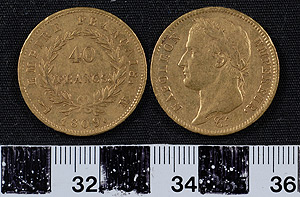 Thumbnail of Coin: First French Empire, 40 Francs (1965.01.0115)