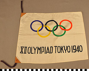 Thumbnail of Flag: "XII Olympiad Tokyo 1940" (1977.01.0810)