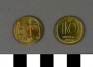 Thumbnail of Coin: Israel, 10 Agorot (1971.15.0160)