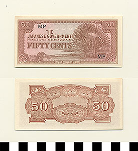 Malaysia Japanese Government 50 cents