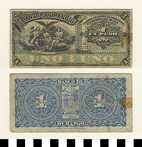 Thumbnail of Bank Note: Mexico, 1 Peso (1992.23.1213)