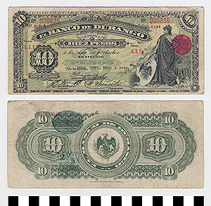 Thumbnail of Bank Note: Mexico, 10 Pesos (1992.23.1215)