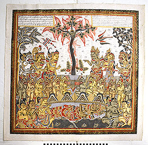 Thumbnail of Painting: Ramayana scene, Death of Rahwana (2012.07.0088)