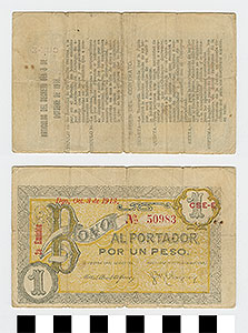 Thumbnail of Bank Note: Mexico, 1 Peso (1992.23.1360)