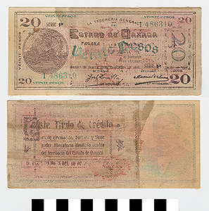 Thumbnail of Bank Note: Mexico, 20 Pesos (1992.23.1431)
