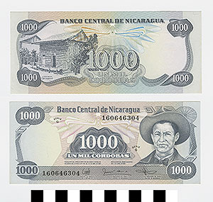 Thumbnail of Bank Note: Nicaragua, 1000 Cordobas (1992.23.1560)