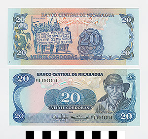 Thumbnail of Bank Note: Nicaragua, 20 Cordobas (1992.23.1561E)