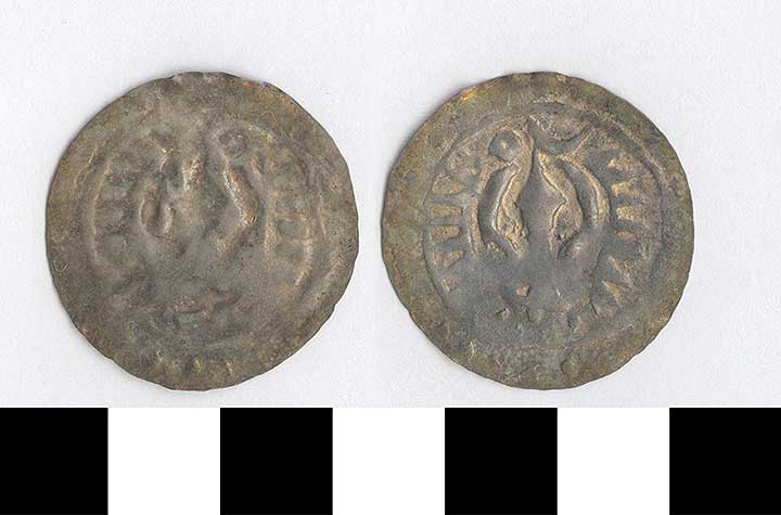 Thumbnail of Coin: India, 1/4 Harikela bracteate (1971.15.2680)