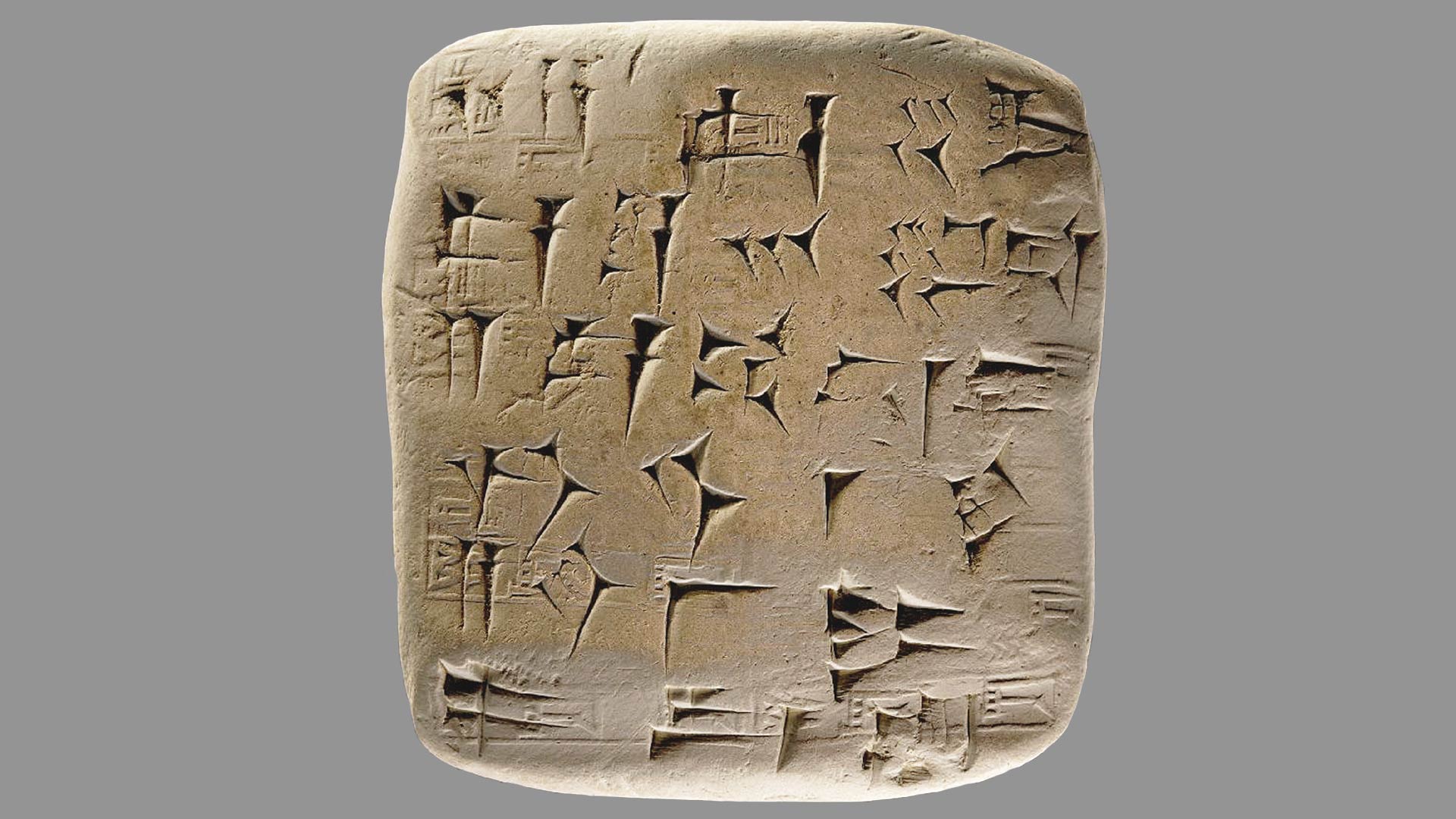 ancient clay tablets
