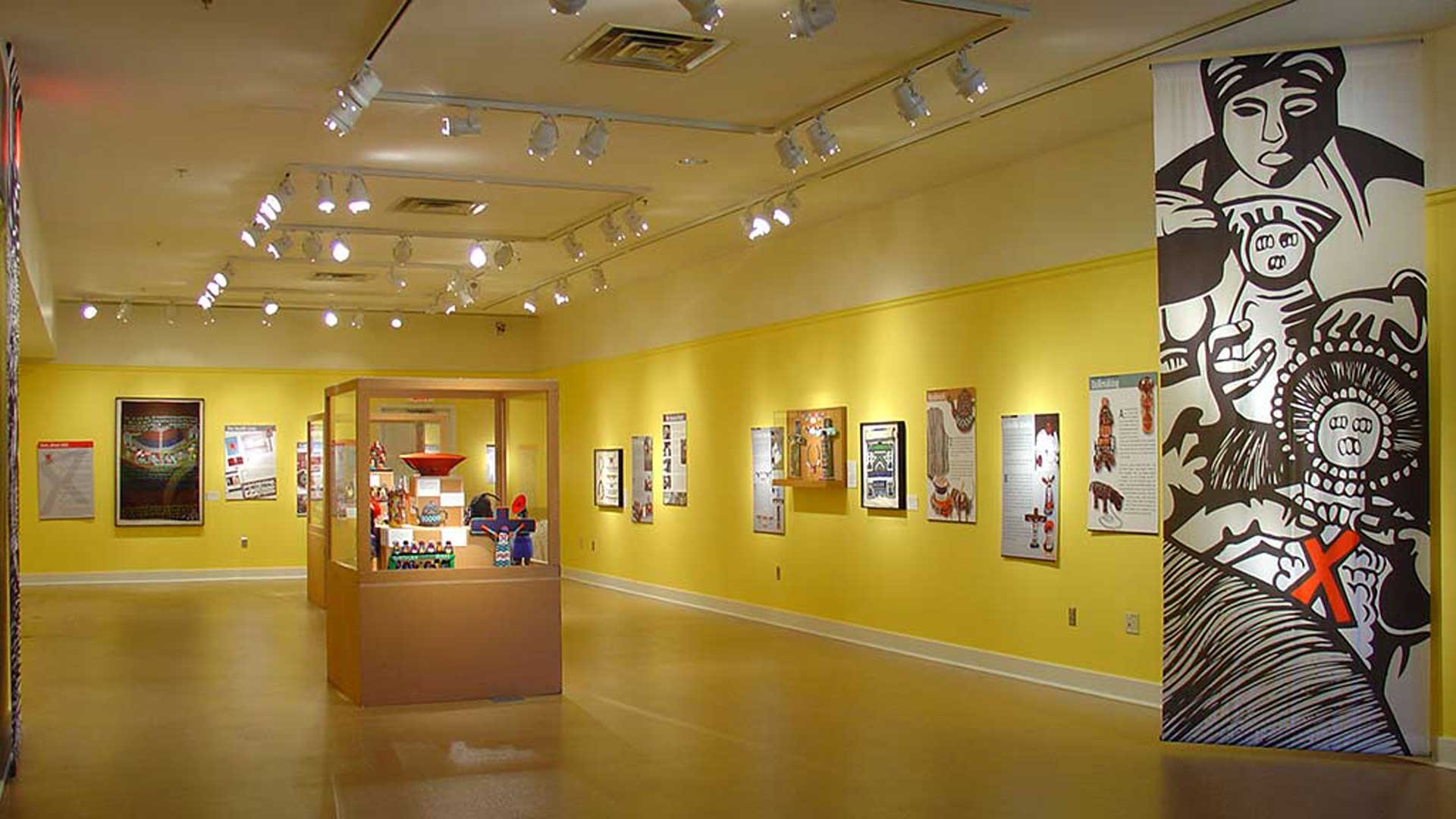 view of the Siyazama: Traditional Arts, Education, and AIDS in South Africa exhibit