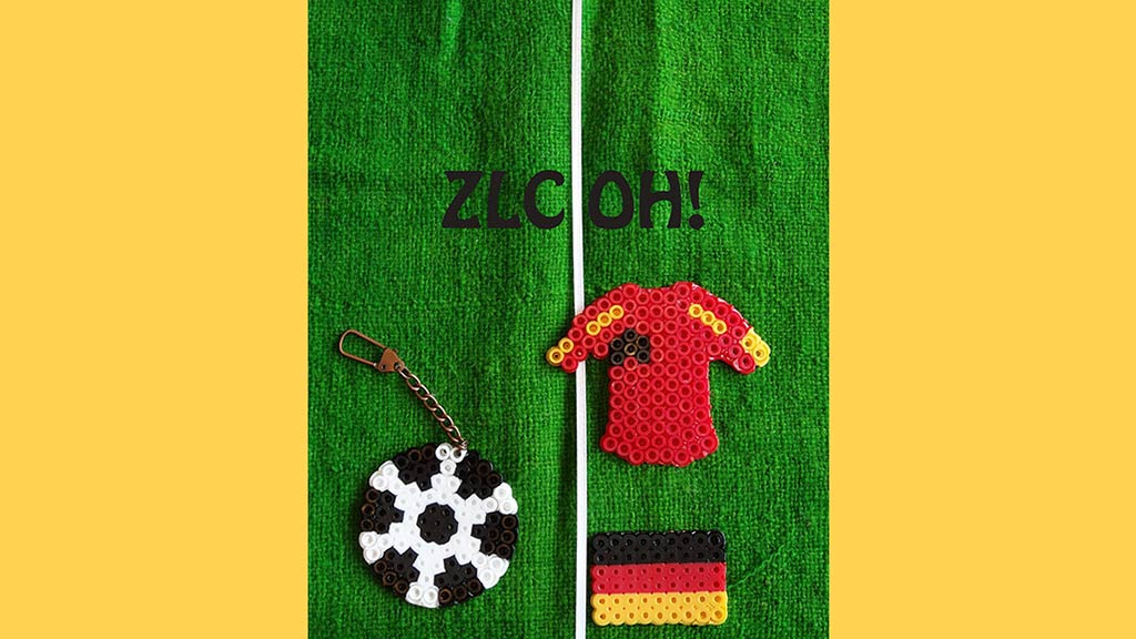 World Cup themed perler bead crafts